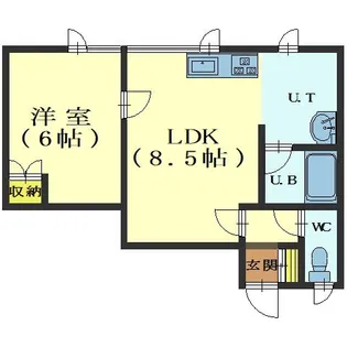 エクセレント美原【202号室】の間取り