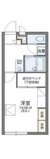 レオパレスM ヴィアージュ【2階】の間取り