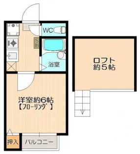 クレアール塩釜【202号室】の間取り