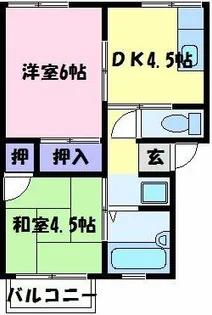大阪府堺市東区北野田【アパート】の間取り
