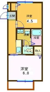 サンライフアイD【205号室】の間取り