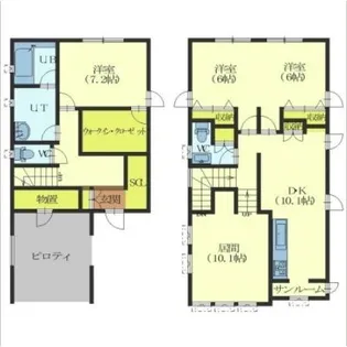 北海道函館市堀川町【一戸建】の間取り