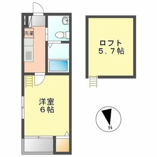 メドラーウエスト【1階】の間取り