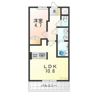 プロニティ美原【1階】の間取り