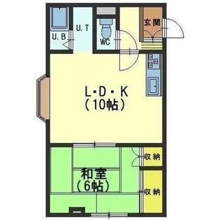 ダイワハイツ亀田【205号室】の間取り
