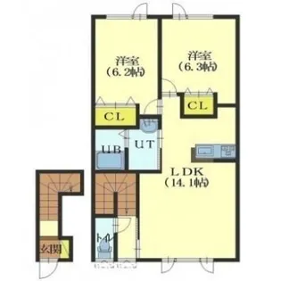 ネストイン・K【203号室】の間取り