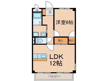 サンクレスト文津A・B【1階】の間取り