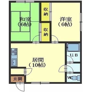 クレイドル大川【306号室】の間取り