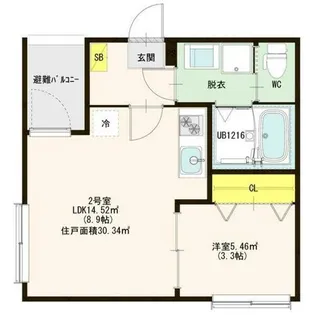 フォルビート【2階】の間取り