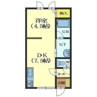 パオス神山【203号室】の間取り