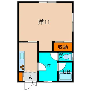インテリア陣川【202号室】の間取り