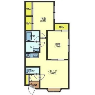 アルベールⅡ【202号室】の間取り