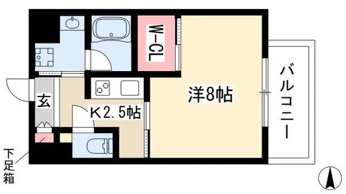 CELE STATION【10階】の間取り