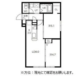 Ritz GRANDE厚別南【1階】の間取り