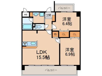 BERCER【2階】の間取り
