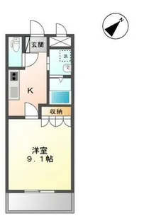 ワン・ピース【2階】の間取り