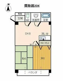 第2マルカネビル【4階】の間取り