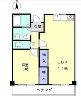 ブラウンハウス【7階】の間取り
