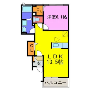 VIGOR12 ⅠⅡ【2104号室】の間取り