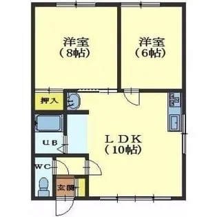 ラ・クール日吉【103号室】の間取り