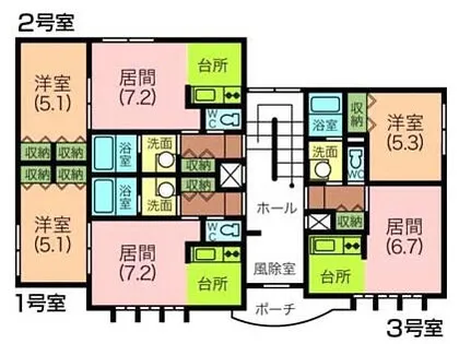 ペラッツィ松川【403号室】の間取り