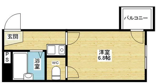 ジオナ新大阪【9階】の間取り