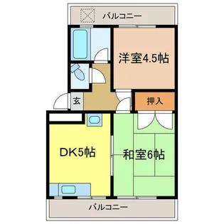 末広マンション【203号室】の間取り