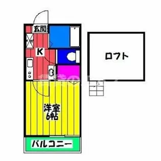 アーネスト井尻【102号室】の間取り