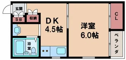 和光第6ハイツ【3階】の間取り