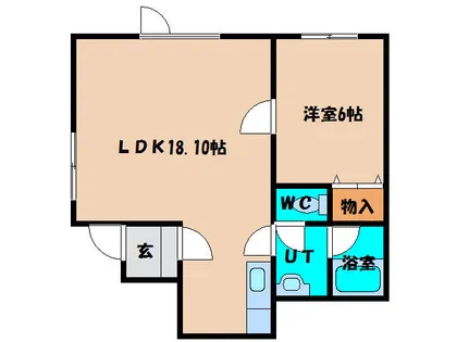 メゾンカイト【202号室】の間取り