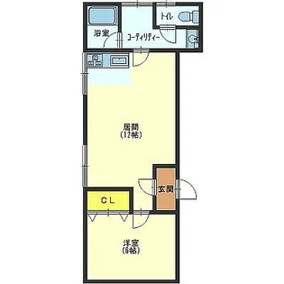 ハイツハバサキ【1F号室】の間取り