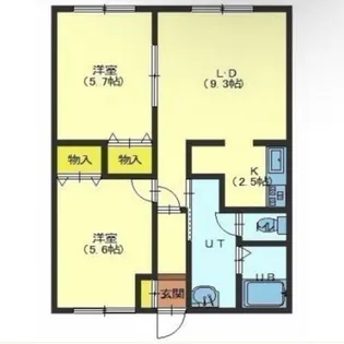 ピュアパレス花園【305号室】の間取り