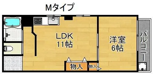 タカイレジデンス【3階】の間取り