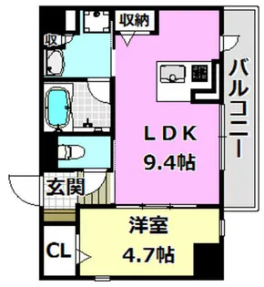 ペスカード別院【205号室】の間取り