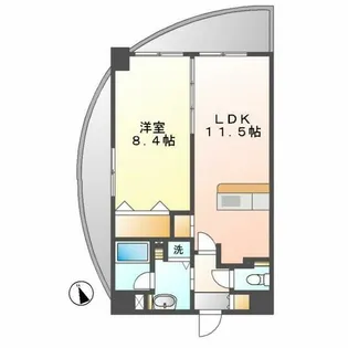 さくらHillsリバーサイドEAST【5階】の間取り