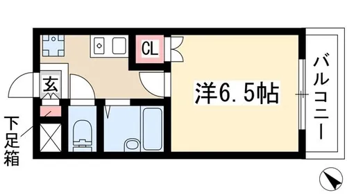 セントラルハイツ滝川【4階】の間取り