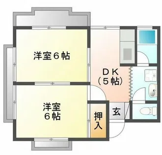 三栄マンション【1階】の間取り