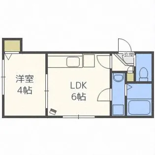 ヴィラ本郷通【202号室】の間取り