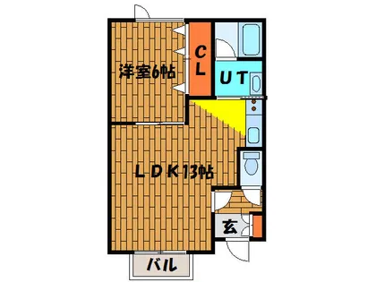 アーバンライフ欅【203号室】の間取り