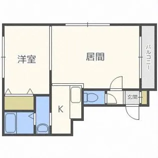 ヴィラ新さっぽろ【301号室】の間取り