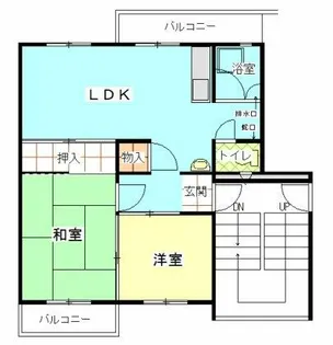 公社賃貸SMALIO 貝塚中央【3-306号室】の間取り