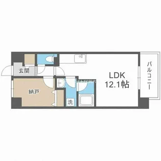 プラウディア今里【8階】の間取り