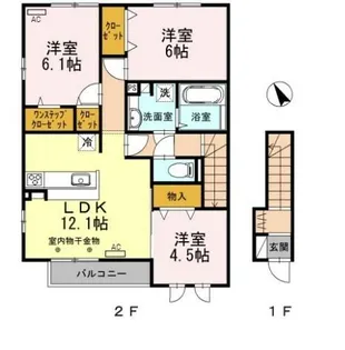 セーフティー コート Ⅲ【2階】の間取り