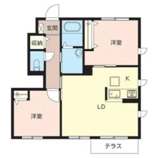 クワトロスクエア【1階】の間取り