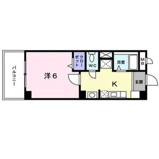 ピースフル二条【6階】の間取り