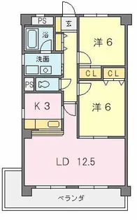 ソシア羽黒【6階】の間取り