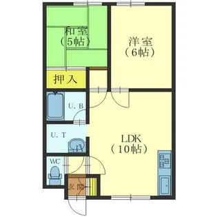 レジデンス真【203号室】の間取り