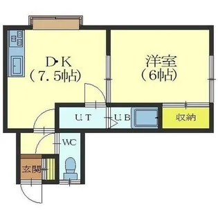 ノースウィング5番館【D号室】の間取り