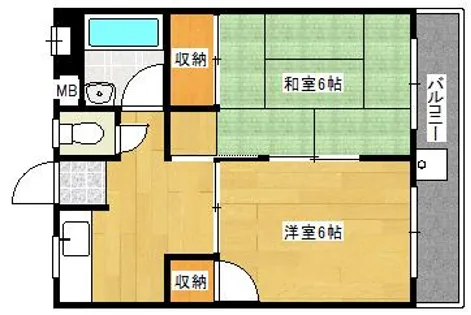オレンジコーポ1号館【301号室】の間取り