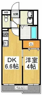 プレミアムスイート狭山駅前【1階】の間取り